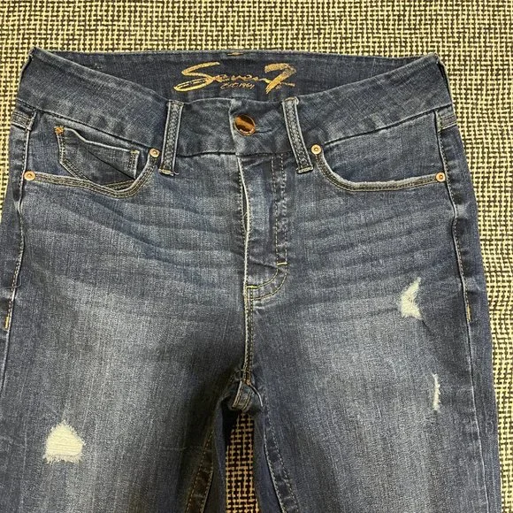 Seven7 Jeans Tummyless Women Size 6 - Picture 2 of 8